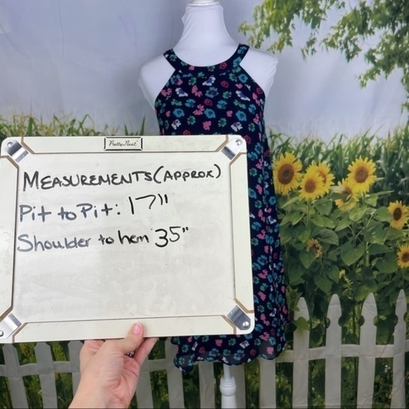 BETSY JOHNSON Navy Floral Shift Dress 4 - Picture 12 of 15